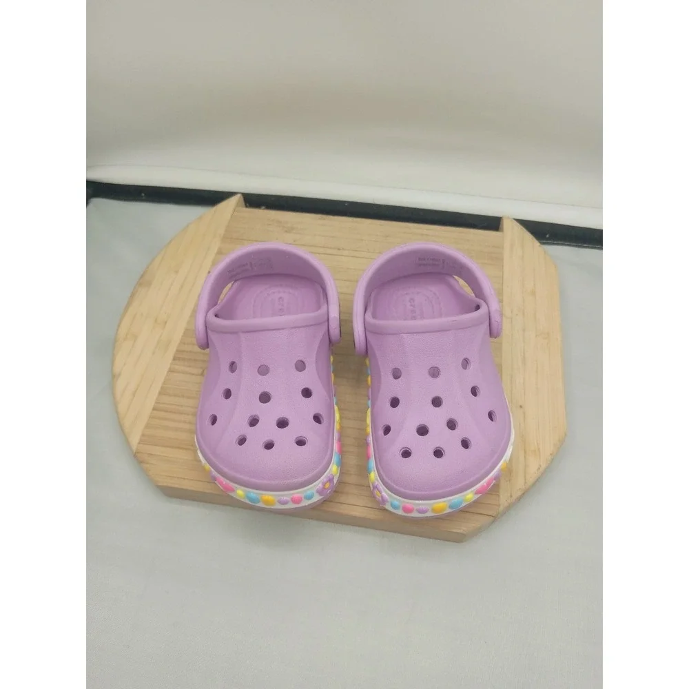 Kids Crocs Unisex Bayaband Charm Band Clog Toddler Mineral Size C 5 Charm Band